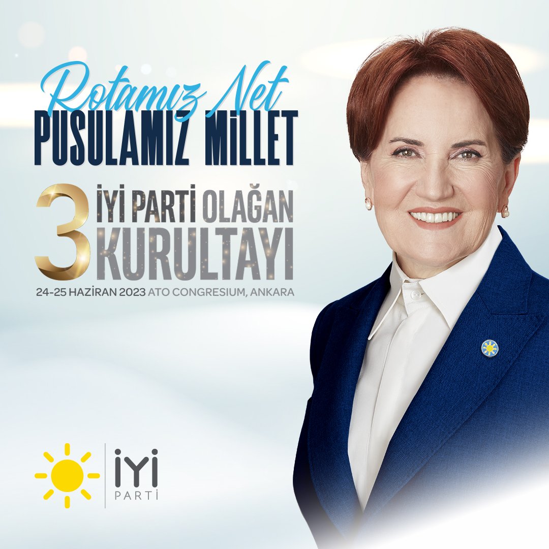 Meral AKŞENER : 'Biz bir mücadeleye girerken tek bir şeye bakarız, bu da o mücadelenin Türk Milleti'nin hayrına olup olmadığıdır. ' ☀️🇹🇷
@meral_aksener
@iyiparti 
#RotamızNetPusulamızMillet
#İyiParti