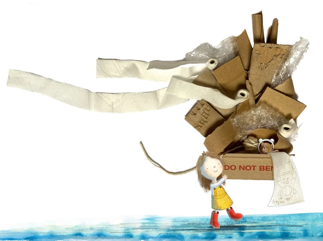 SimonKIDS's tweet photo. Author/illustrator @LisaBdraws gave us a sweet behind-the-scenes look at her illustrating process, including showing us her hand-rolled tiny toilet paper rolls from her moving, hope-filled picture book #TheDreamsWeMade.

📷: @lisabdraws https://t.co/wXoIdfGC2S
