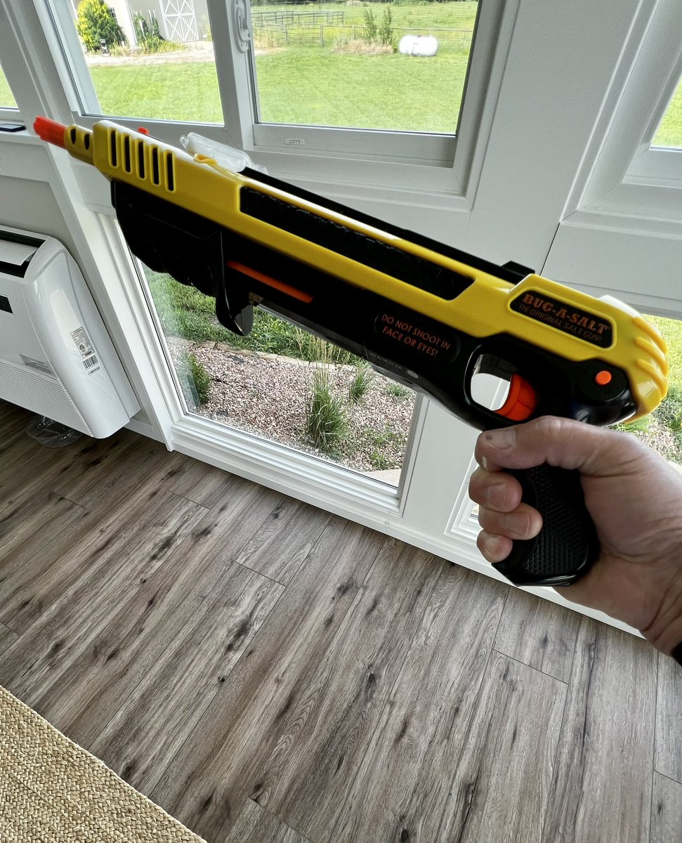 Keith_Humphrey's tweet image. Sorry Mr. Wasp, but you entered the wrong house. 

@bugasalt - 1
Wasp - 0

#BugKiller #SaltGun #BugAssault #BugASalt