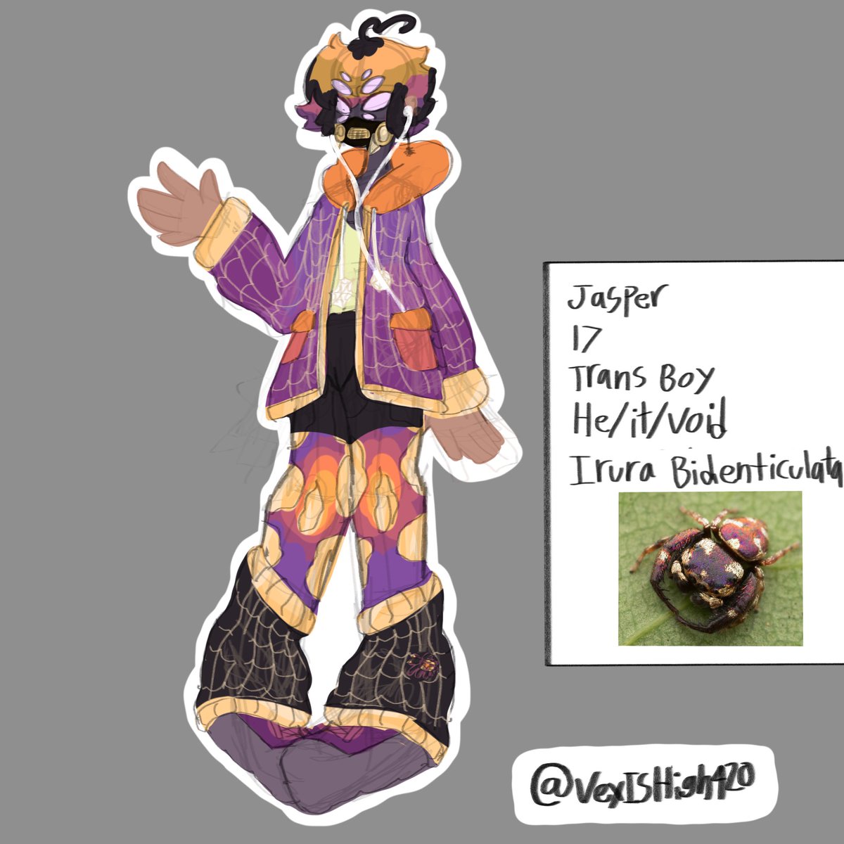 VexIsHigh420's tweet photo. Spider sona Jasper #art #spidersona #SpiderVerse https://t.co/6J2kr9T4ct