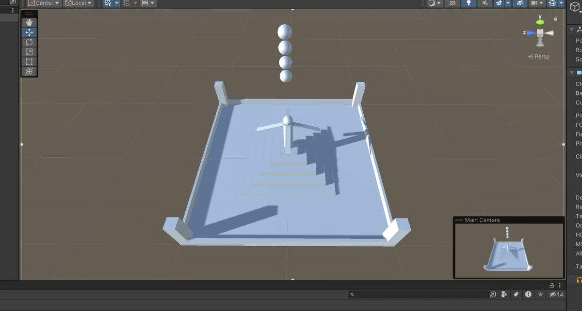 colossaltrend's tweet image. My first &quot;structure&quot; made during the @unity #UnityLearn course!