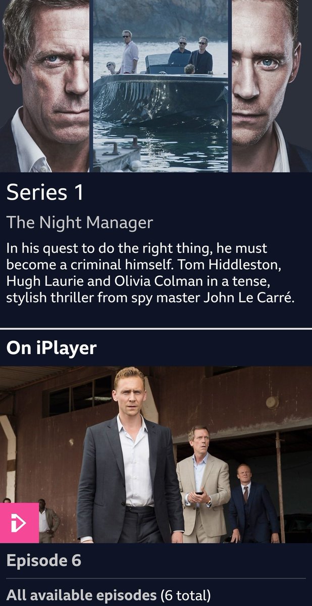 UK FANS #TheNightManager is now available to stream on the BBC iPlayer #TomHiddleston 

bbc.co.uk/programmes/p03…
