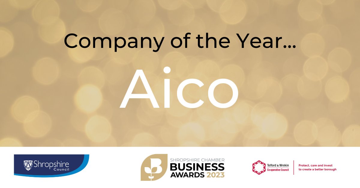 Shropshire Chamber Business Awards 2023 (@scba2023) on Twitter photo The winner of our COMPANY OF THE YEAR award is <a href="/Aico_Limited/">Aico</a>!
Well done to all of the finalists! 👏
Thank you <a href="/ShropCouncil/">Shropshire Council</a> and <a href="/TelfordWrekin/">Telford & Wrekin Council</a> for sponsoring this award.
#SCBA2023 The winner of our COMPANY OF THE YEAR award is <a href="/Aico_Limited/">Aico</a>!
Well done to all of the finalists! 👏
Thank you <a href="/ShropCouncil/">Shropshire Council</a> and <a href="/TelfordWrekin/">Telford & Wrekin Council</a> for sponsoring this award.
#SCBA2023