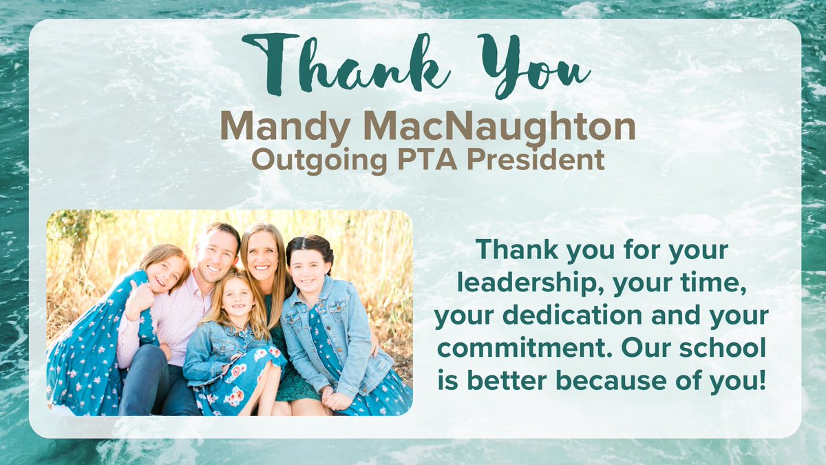 Thank you for EVERYTHING, Mandy 💙 #ptapresident #oneofthebest #grateful