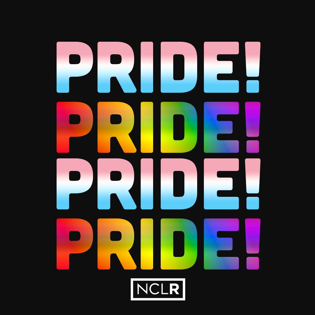 NCLR wishes you a fun, celebratory, and safe #Pride! 🏳️‍🌈

Remember: We’re queer, and we’re not going anywhere! 🏳️‍⚧️
❤️🧡💛💚💙💜🖤🤎