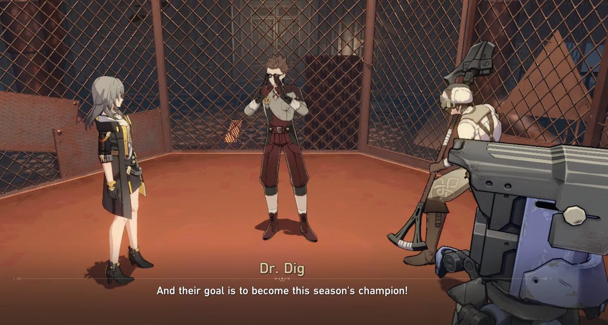 I keep forgetting to actually post this, but to any #HonkaiStarRail fans who’ve been wondering who’s screaming at them in the Fight Club, that would be me.

Always a blast to cut loose in the booth with Dr. Dig. Thanks to <a href="/rocketsoundus/">Rocket Sound, a Lionbridge Global Games Studio</a>, <a href="/newphilms/">PhilipBache</a>, <a href="/KalElBogdanove/">Kal-El Bogdanove</a>, and others