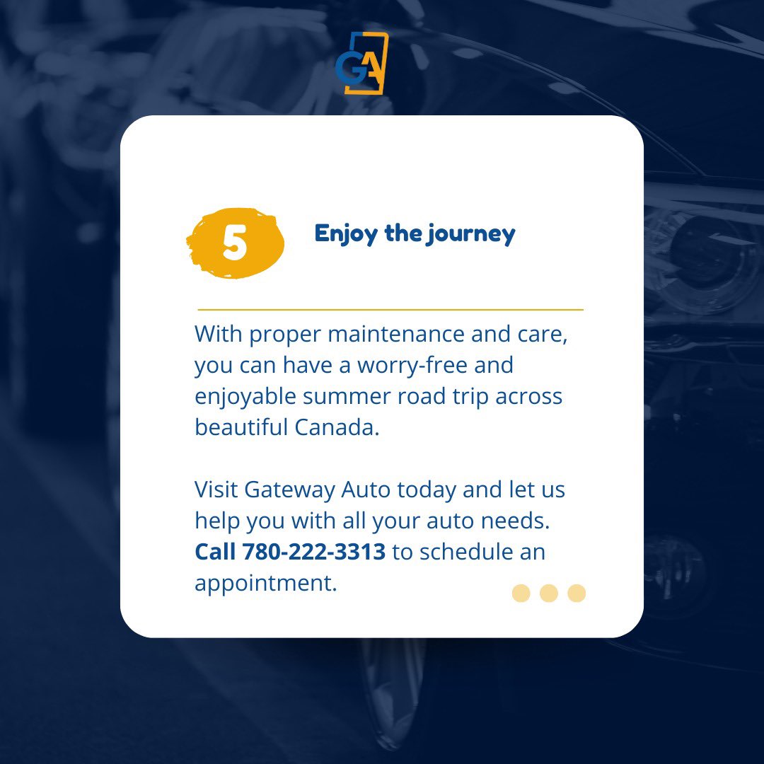 gatewayautoedm's tweet image. Hit the road with confidence and enjoy the beauty of Canada. Visit Gateway Auto today!

#GatewayAuto #SummerMaintenance #AutoCare #SmoothRide #ExploreCanada #CarTips