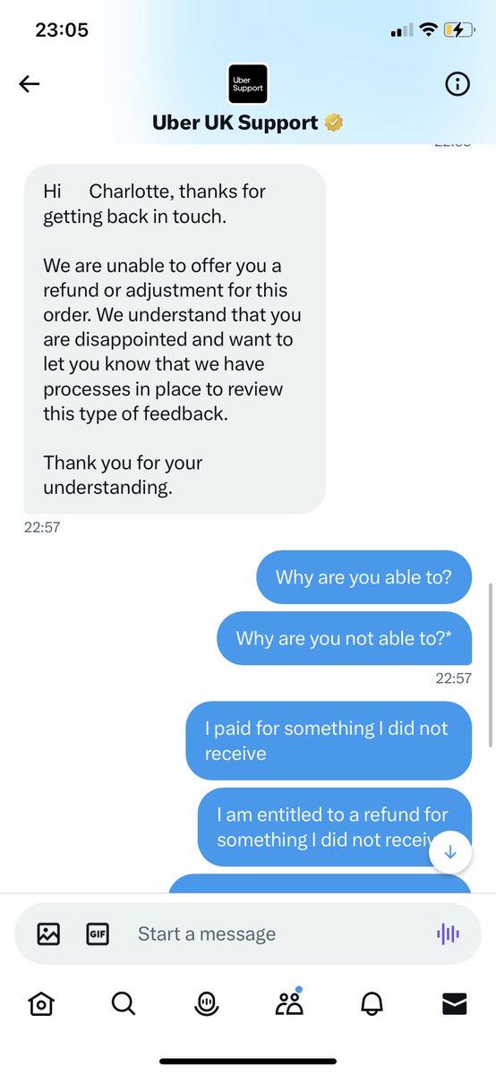 notcharbizzle's tweet photo. @UberUKsupport @UberEats @ubereats_uk @McDonaldsUK Absolutely shocking customer service. Refusing to even give any insight as to why they’re not crediting me for items I paid for and did not receive. @ubereats_uk @UberUKsupport 

Looks like it’s time to renew my @Deliveroo Plus account…! https://t.co/1xReIo8VAX
