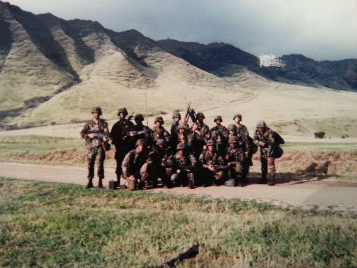 Makua Valley, Hawaii. Good memories of serving with 4th Platoon, 58th MP Company. Photo shot after live fire training. Good times and great memories. MPs Assist, Protect, and Defend! #MakuaValley #MilitaryPolice #Army #25thID #TropicLightning