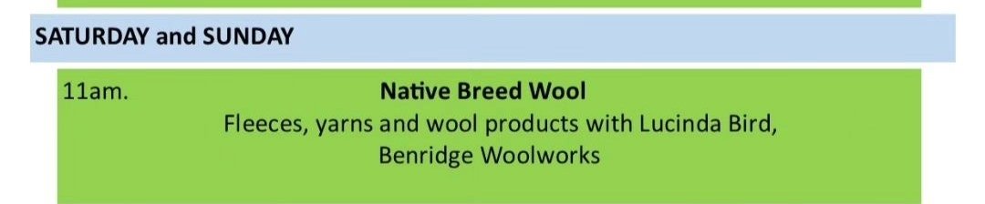 For the last two days of the @ScotlandRHShow we have 'Native Breed Wool' a marvellous chance to chat, engage and learn about fleeces, yarns and wool products

#rhs23 #rhs #rbst #gonative #wool