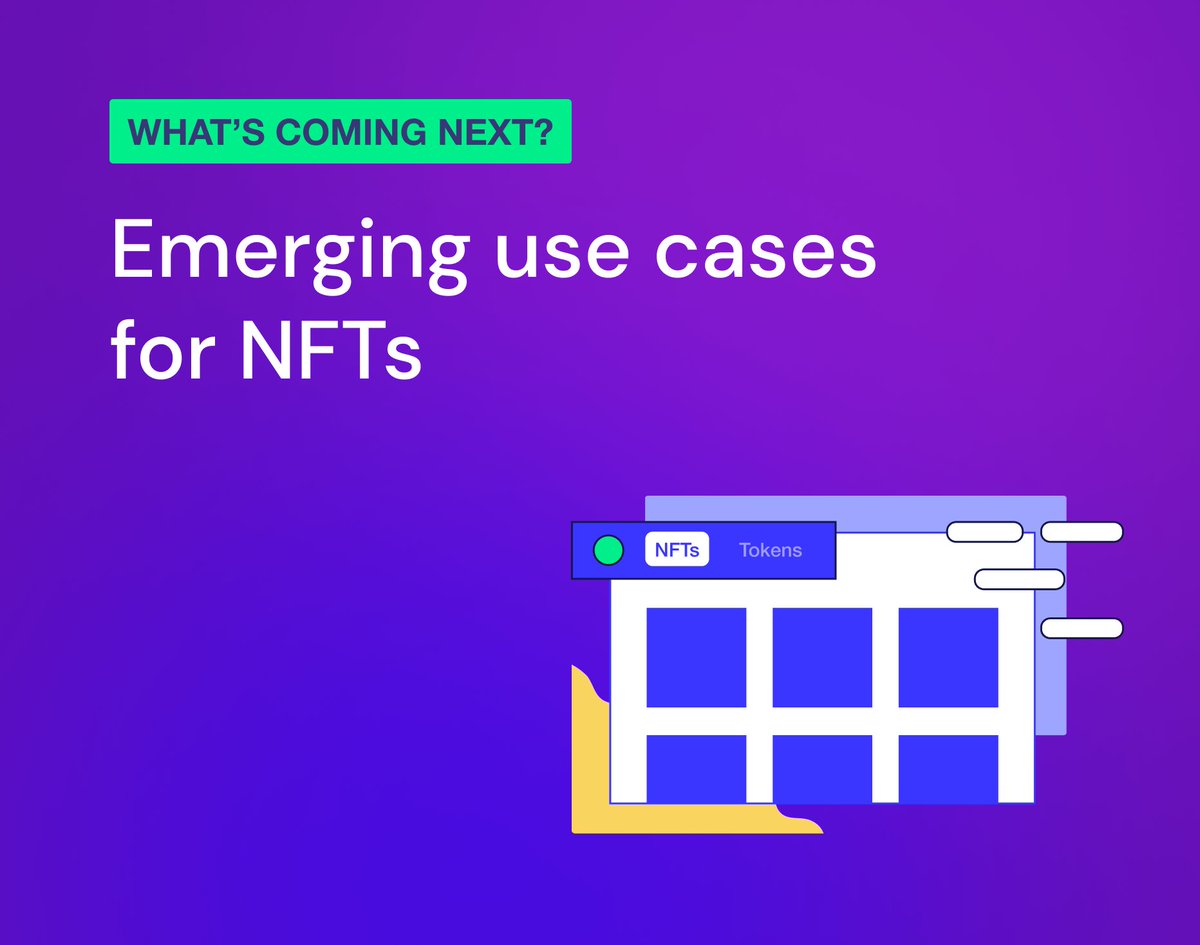 Ready to explore the endless possibilities of NFTs? Our latest blog post covers some of the most exciting emerging use cases for NFTs. 

Check it out now! 👉 hubs.ly/Q01VGTc80