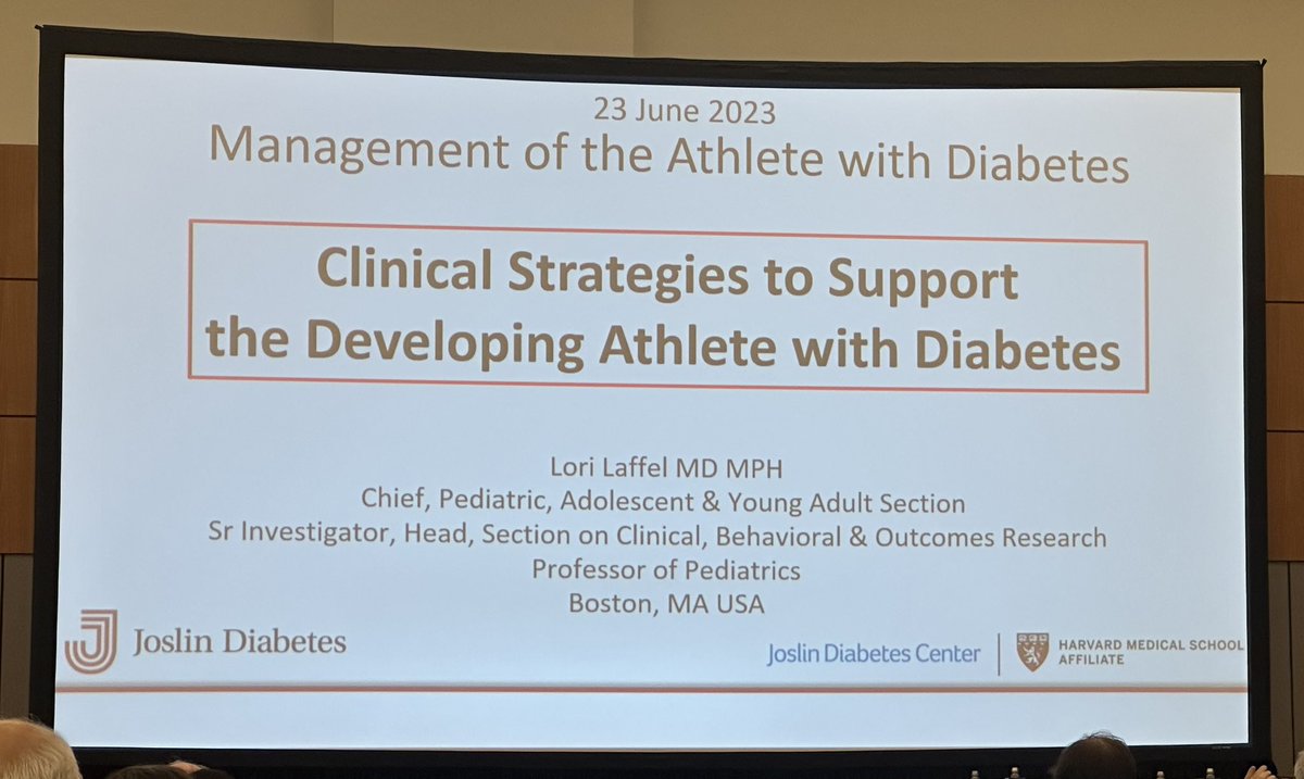 Now to learn how to manage an athlete/exercise with DM1 by Dr. Laffel #ADA2023 #diabetes #endotwitter