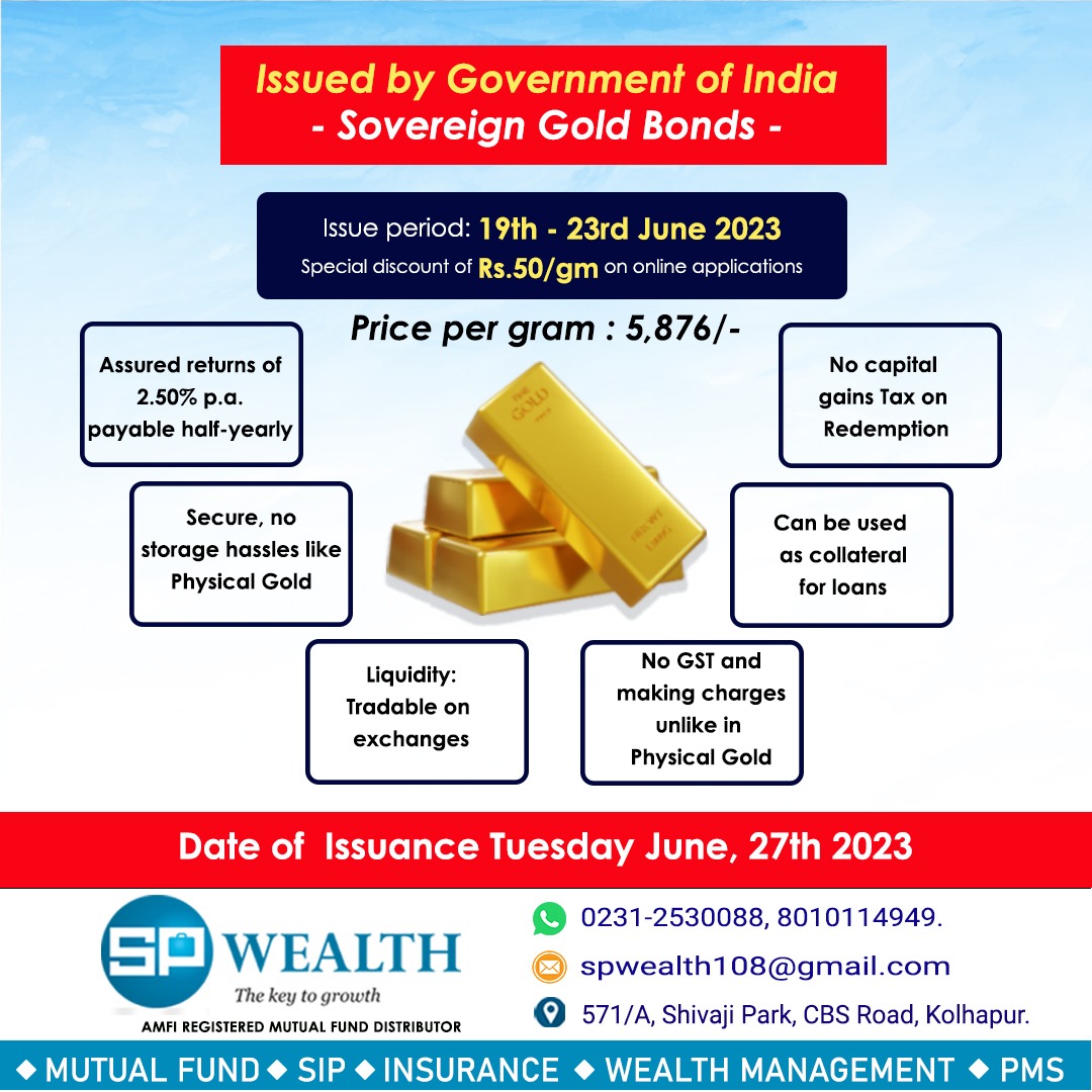 #Sovereign_Gold_Bonds 
#investment 
#Finance 
#InvestmentOpportunities 
#InvestSmart 
@RavindraRaut_ @DeepaliPatil85 
@FriendLordSagar @RautNanda_ 
@BSEIndia @FinanceMarathi 
@PaisaPani @arthasakshar 
@ArthapurnaM @NaviArthkranti 
@arthfreedom @SEBI_India
