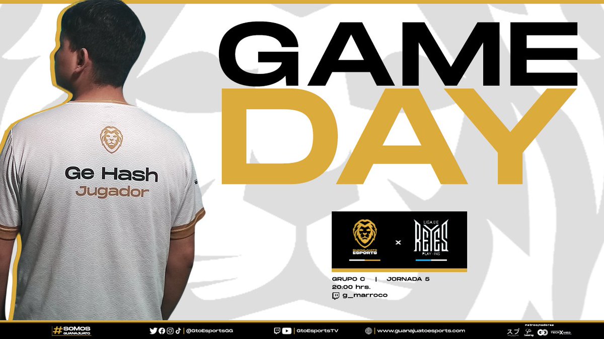 ⚫🟡 𝙂𝘼𝙈𝙀 𝘿𝘼𝙔

Nuestra escuadra de #FreeFire nos ha regalado increíbles actuaciones en la Liga de Reyes, esta noche buscaremos mantener los puestos altos de la tabla. 🦁🖤💛

¡VAMOS CARAJO! 🦁🖤💛

⏰ 8:00 pm 
📺 Twitch.tv/g_marroco

#SomosGuanajuato