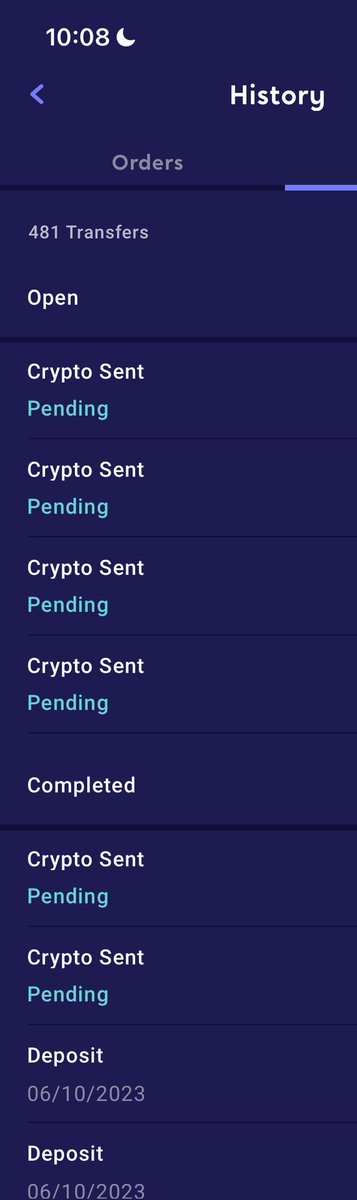 IAmCalledJason's tweet photo. @rick_bitcoin @investvoyager Mine says complete but also pending? 🧐 https://t.co/RYH7TJrQNZ