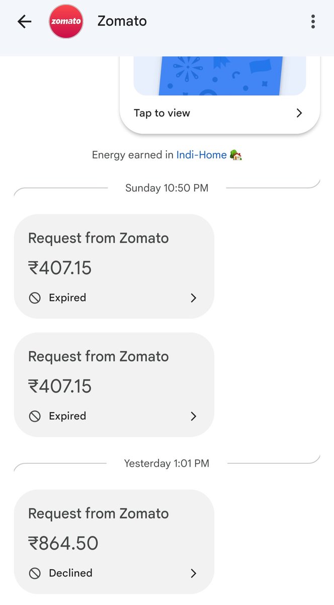 Aashishsingh_2's tweet photo. @zomato आख़िर ये कौन सा फ्रॉड है, मुझे तो कुछ समझ नहीं आ रहा है न ही तो मैं कोई ख़ाना ऑर्डर कर रहा हूँ न कुछ तो ये बार-बार पैसा कटने के लिए अनुरोध कैसा आ रहा है? मैं आज ही #Zomato को uninstall करने जा रहा हूँ। https://t.co/KdLuzS3TLM