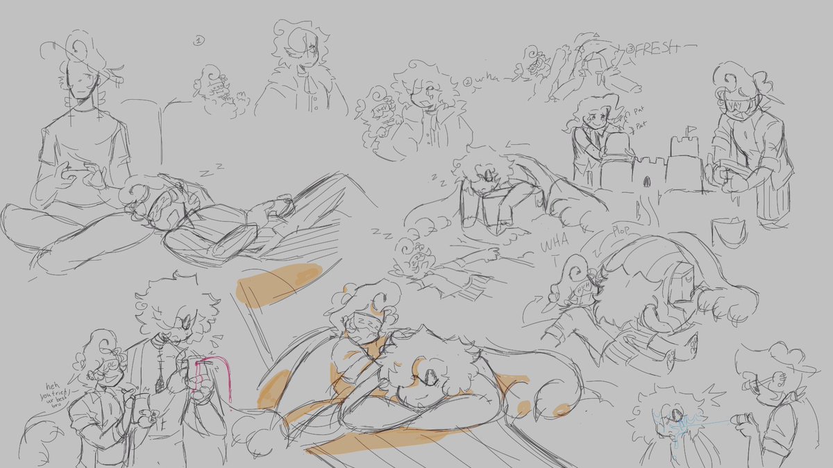 GRIMMUSSYPAKITA's tweet photo. Goodnight Grimmusnation‼️‼️ sorry for the lack of posts 
I've been feeling a bit unwell the past few days and it's been making it hard to actually draw for tasks and stuff 

Have some silly doodles with interactions in the meantime 
I'll be back to regular posts soon🫶💕‼️ https://t.co/BoJxq0GEIV
