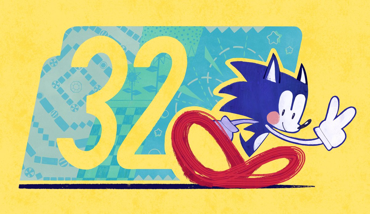 averycooperart's tweet photo. Doodled a lil something for Sonic’s anniversary! #SonicTheHedegehog https://t.co/e1htmkrZq2