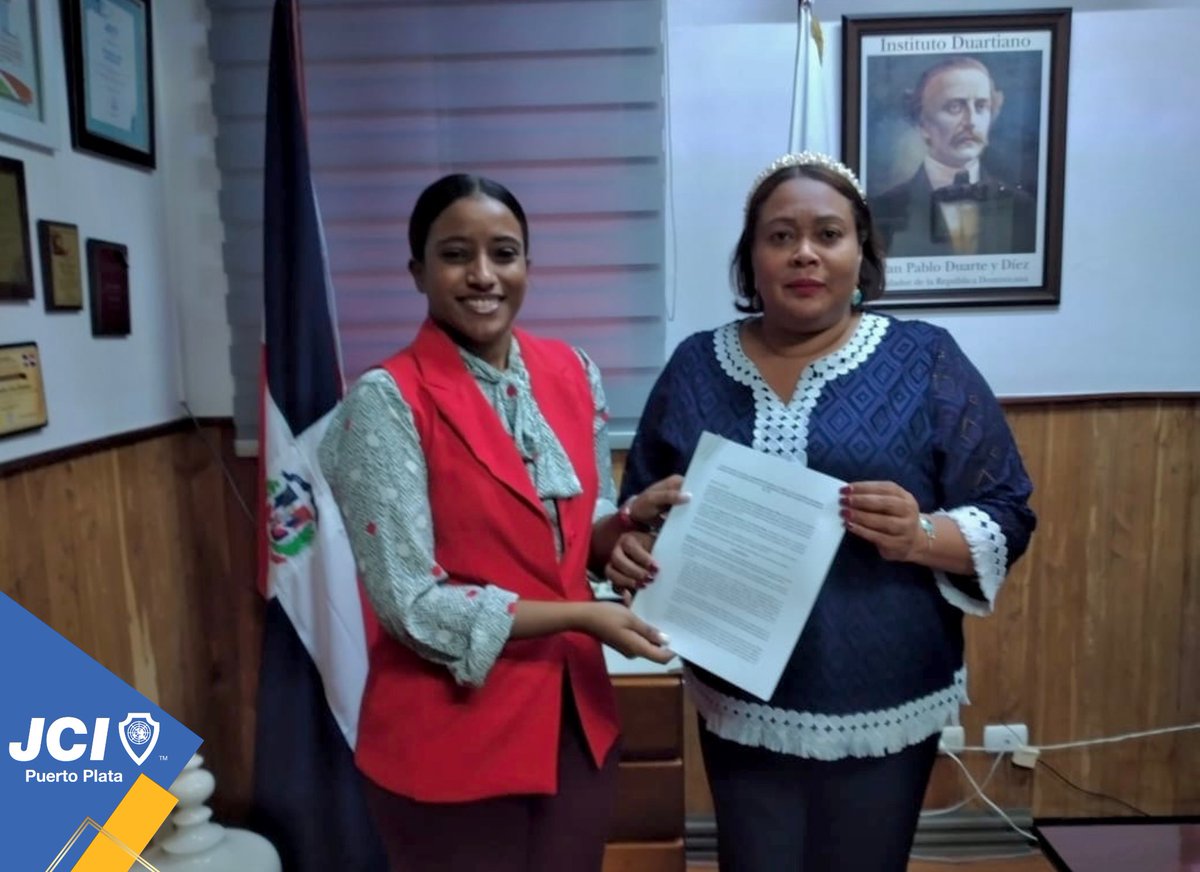 JCIPOP's tweet image. JCI Puerto Plata y la  Regional de Educación 11 de Puerto Plata firman acuerdo de colaboración interinstitucional.

Agradecemos a la @regional11puertoplata por su apertura,  apoyo y confianza en  los jóvenes 
. .
 #JCIRD #JCIPOP #BeBetter #JCILeaders #onejci #jcinew #familiaroja