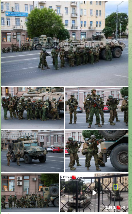 Диалог.UA on Twitter: "Центр 🇷🇺Ростова. более 500 вагнеровцев ...