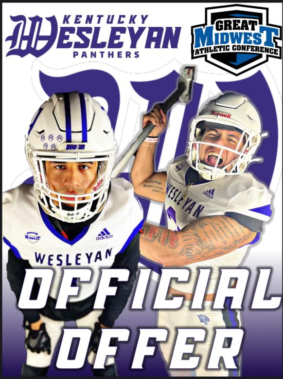 Elijah Bradley (@elijah_b9) on Twitter photo ⚪️Blessed to receive another offer from <a href="/kwc_football/">Kentucky Wesleyan Football</a> after a great talk with <a href="/Playmakerhaddox/">Coach Nick Haddock</a> 🟣
<a href="/Coach_Rang/">Derek Rang</a> <a href="/bluegrassmike/">Mike Kelly</a> ⚪️Blessed to receive another offer from <a href="/kwc_football/">Kentucky Wesleyan Football</a> after a great talk with <a href="/Playmakerhaddox/">Coach Nick Haddock</a> 🟣
<a href="/Coach_Rang/">Derek Rang</a> <a href="/bluegrassmike/">Mike Kelly</a>