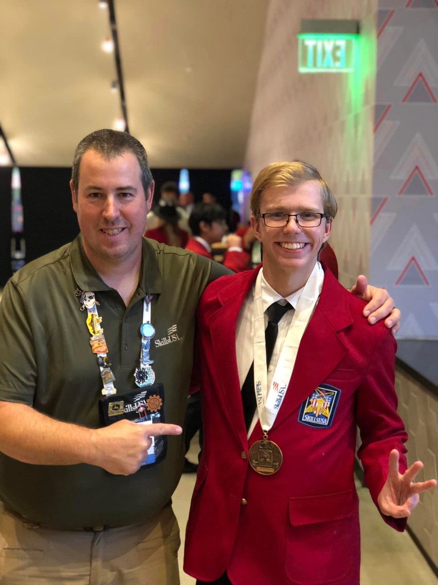 More from Atlanta, Georgia at the Skills USA National Leadership and Skills Conference. Austin Greer, 3rd place in the nation for CPR/First Aid and Xavier Ickes finished 6th in the nation for CNC Programmer. #NextReady #YouBelongHere #CareerTechOhio