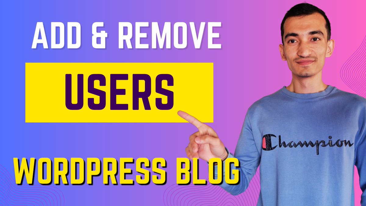 CodingUpgrade's tweet image. Step-by-Step Guide: Adding and Removing Users on WordPress
👉youtu.be/nLStL-Dz-zY
