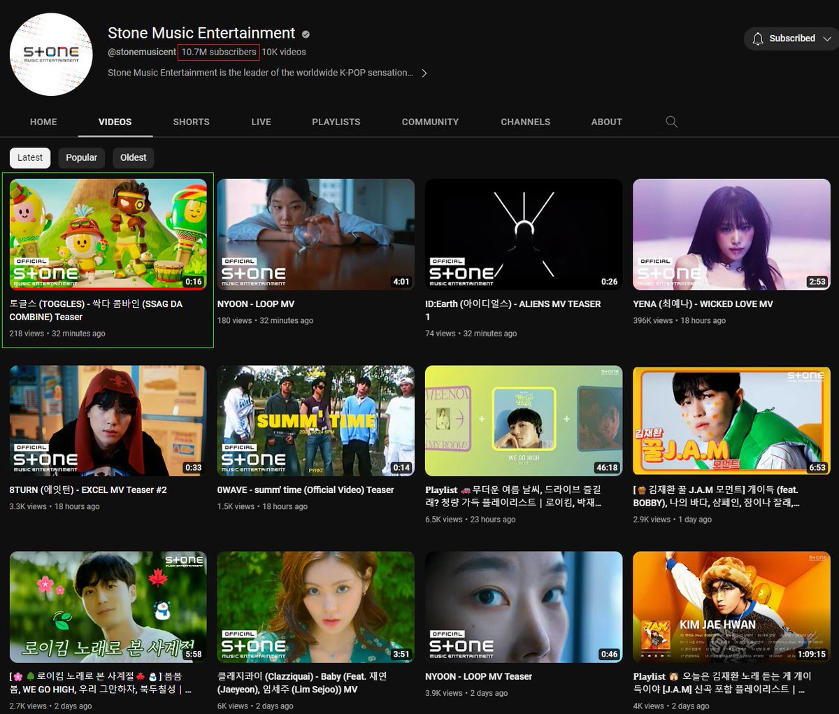 Guess what! 🪇 🌟
The trailer for the song 'SSAG DA COMBINE' by Reggae Toggles ,Mangorama has been uploaded on STONE MUSIC Entertainment, CJ ENM's KPOP idol music distribution channel. This marks the beginning of Toggles' virtual music entertainment. Please look forward to it