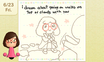 walks on top of clouds