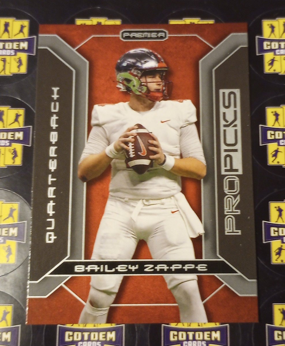 2022 Bailey Zappe (RC) Pro Picks PREMIER  #PP-4  New England #Patriots 

$3.50 OBO

RT's and Tags Always Appreciated 👍

#football #footballcards #NFL
@HobbyRetweet_ #thehobby
#sportscards #sportscardsforsale
@JakeMc945 @Nolacardtweets @ILOVECOLLECTIN1 @sports_sell…