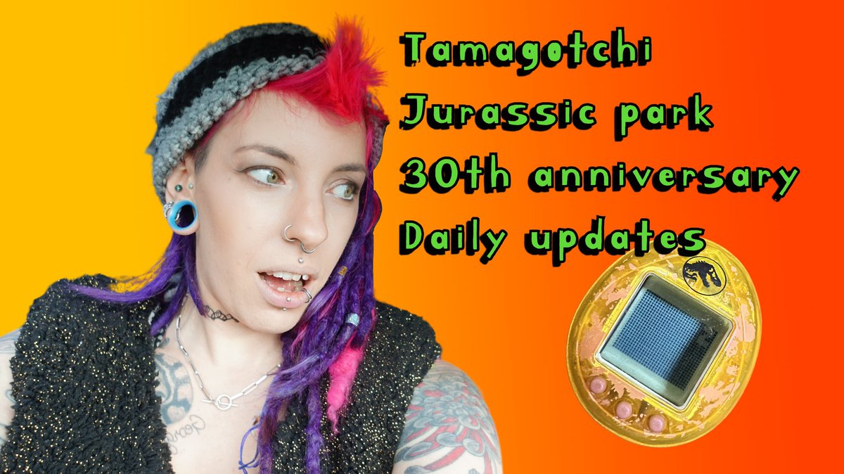 If you are not on tiktok. Go check out my YouTube channel for daily updates of the tamagotchi Jurassic park vlogs. 

YouTube.com/@xodarbiox