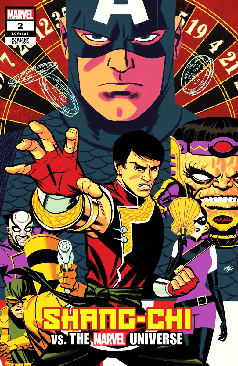 Michael Cho's @Michael_Cho variant cover for Shang-Chi #2 from 2021. This issue featured the second part of the 'Shang-Chi vs. the Marvel Universe' storyline. twomorrows.com/index.php?main…