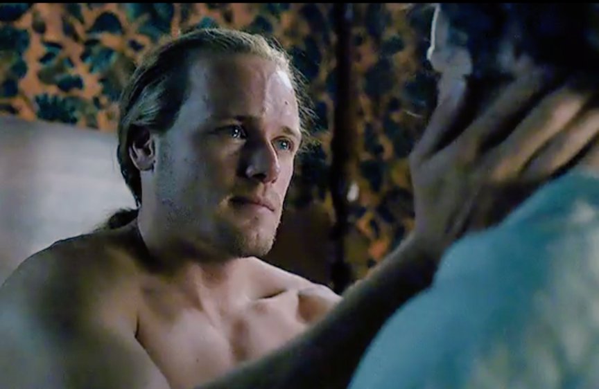 purpleiris13's tweet photo. "Grieve for them. When you're done, I'll be here."

😭😭😭😭 We don't deserve Jamie Fraser 
#SamHeughan 
#Outlander #OutlanderSeason7 @Outlander_STARZ https://t.co/TXifiby7qv
