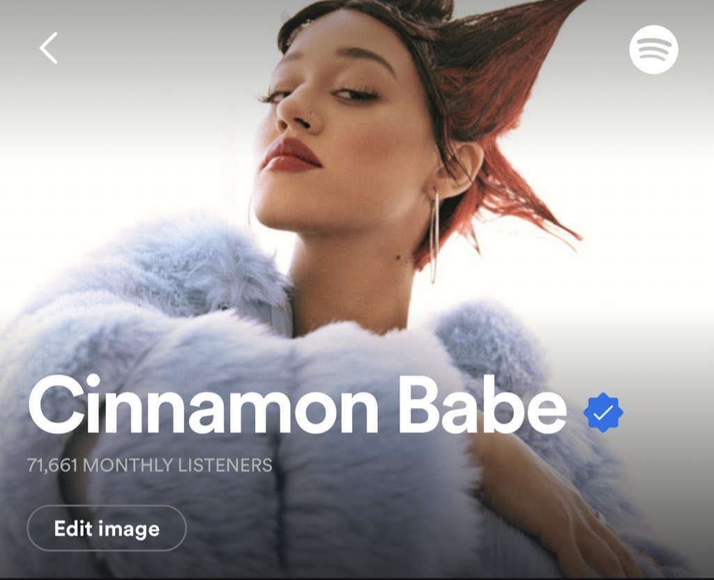 70,000 monthly listeners! ‘Bad Dog’ pushed my streams and listeners up ❤️❤️❤️ <a href="/CinnamonBabe304/">Cinnamon Babe</a>