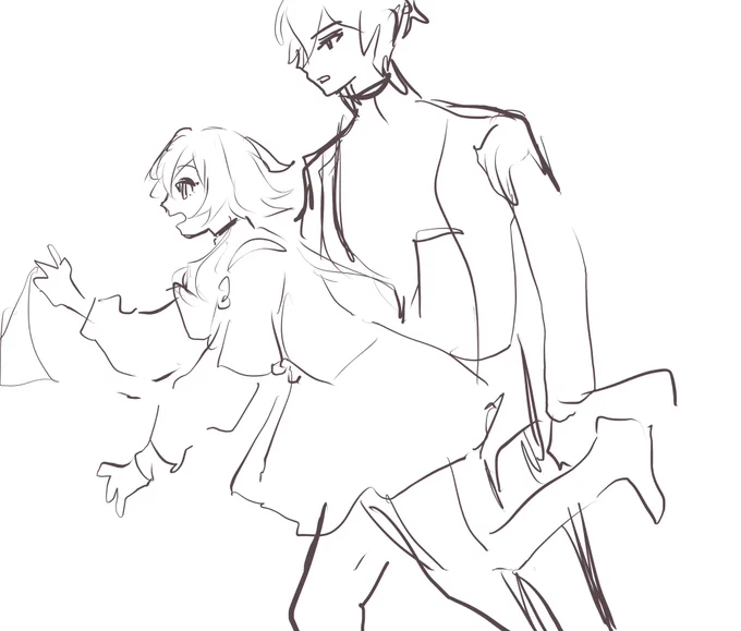 Supposed to be #danmarch when I draw ideas instead of writing them down #March7th #Danheng