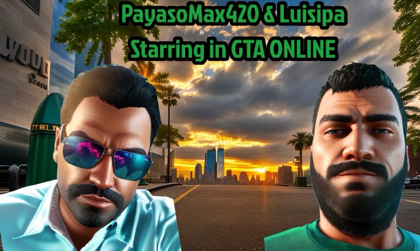 GTA online w/ the @payasomax420 come watch our shenanigans while we cruise the city! @TeamDxF @Kindr3dNations @Kindr3dK #RockstarGames #GTAOnline #troublemakers #gta
