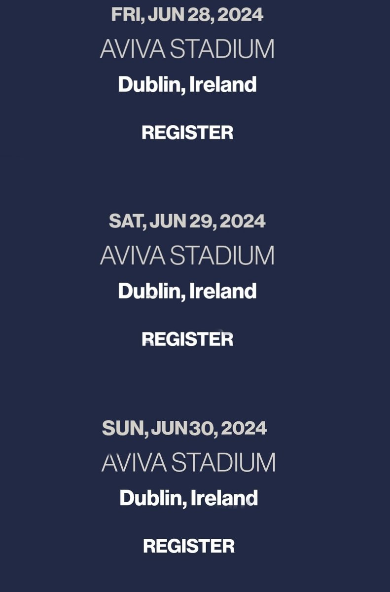 🚨Due to exponential demand, a 3rd show has been added to 'The Eras Tour' in the Aviva Stadium in Dublin