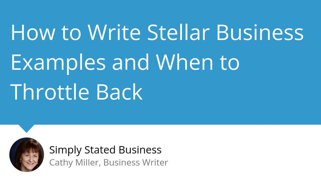 What Makes Stellar Business Examples? via @millercathy

Read more 👉 bit.ly/46gFhyh

#BusinessExamples #BusinessWriting