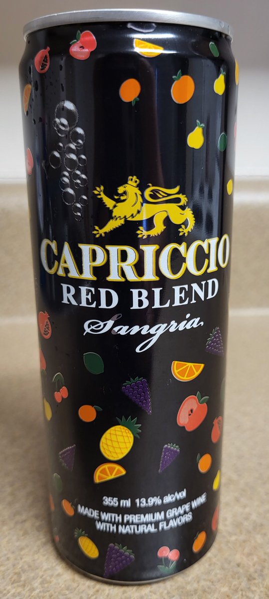 zanyNYRgirl's tweet photo. 2 hours of dealing with a frightening medical emergency (not mine) at home truly rattled the nerves. Thanks to this little can & a large cup of free "good ice" at Publix, my nerves have stabilized & the patient is doing much better.
#Capriccio #Sangria #ThankYou #CalmNow https://t.co/E3K4sAQIQF
