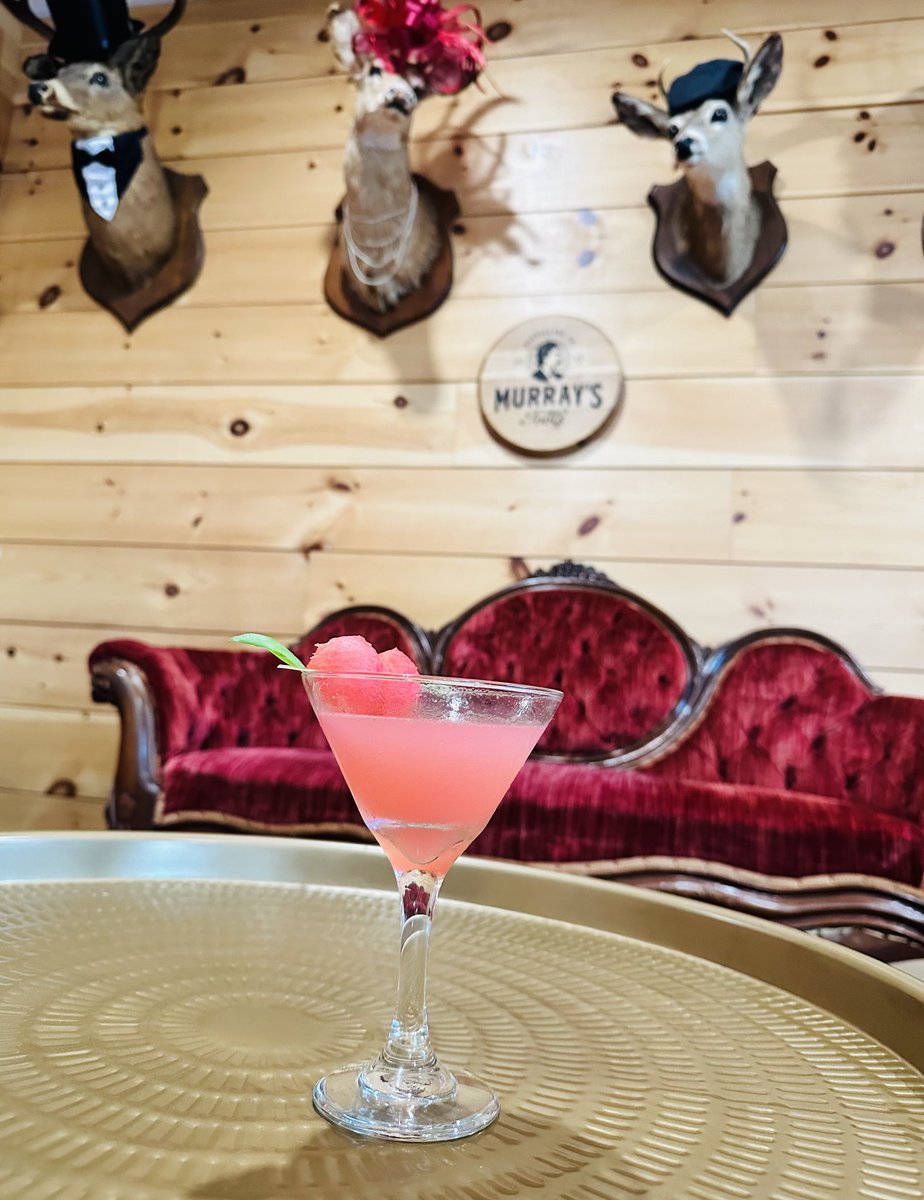 The Satin Doll at Murray’s Fools this summer.  #gin #watermelon #schenectady #glenville #albany #saratoga #craftdistilling #craftcocktails