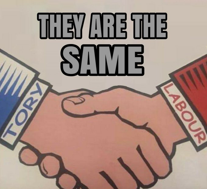 Voting in the UK and US is completely pointless.
The system is rigged in favour of the elite ruling classes.
It's just a game of perverted pantomime politics for the majority who are not paying attention.
We live in a dying capitalist fake democracy heading for self destruction.