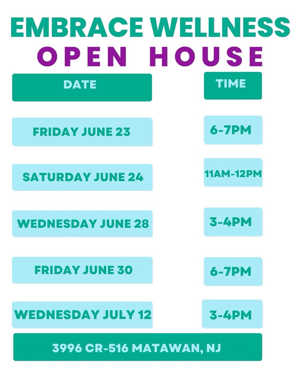 Very excited to share the opening of Embrace Wellness! All my passions from fitness to teaching life skills have merged into a passion project of a lifetime! 🩵