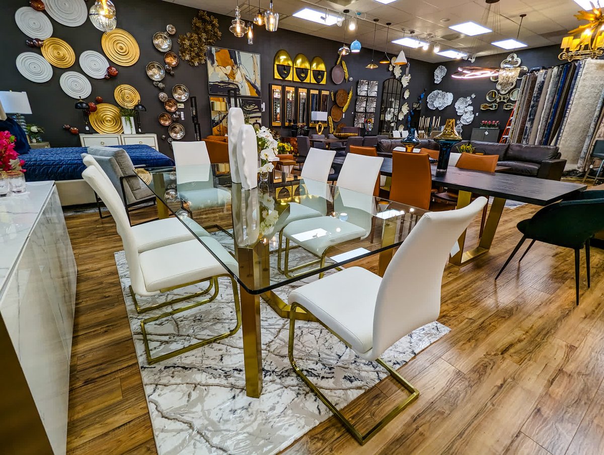 Make your dining room the heart of your home with our range of stylish and luxurious furniture. #HeartOfTheHome #McAllenTX