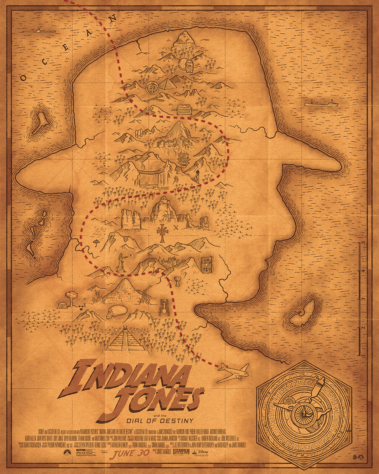 Indiana Jones and the Dial of Destiny Featurette - Map of