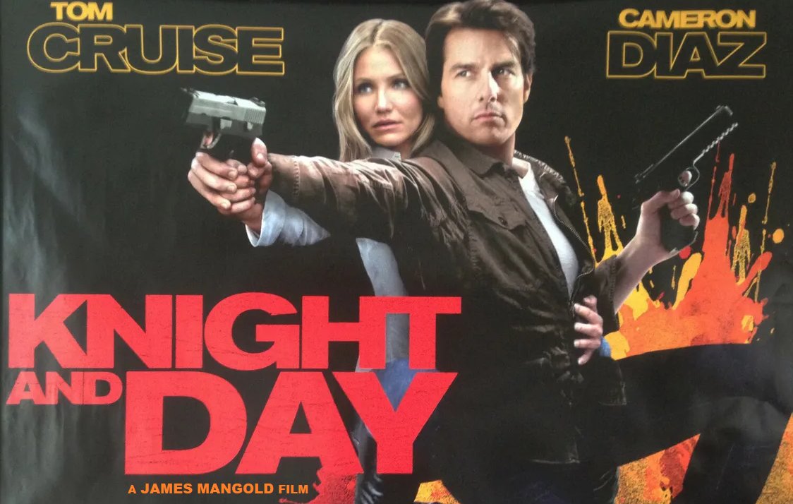 June 23 2010 KNIGHT AND DAY opens. Dir. James Mangold. At a loose end between his Mission Impossible gigs, Tom Cruise takes a leaf out of the knuckleheaded, physics-defying Fast & Furious universe as an on-the-run CIA agent paired with Cameron Diaz's ditzy innocent bystander. https://t.co/aQyofNeBSN