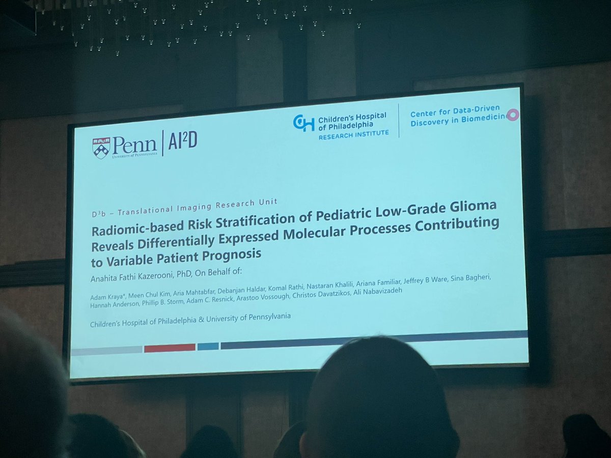 Congratulations to Anahita for her outstanding presentations on the advanced RAPNO-based pediatric tumor segmentation model and utilizing multiomics imaging and RNA sequencing to uncover key biological pathways in PLGG. A true rising star #Innovation @anahita_fathi