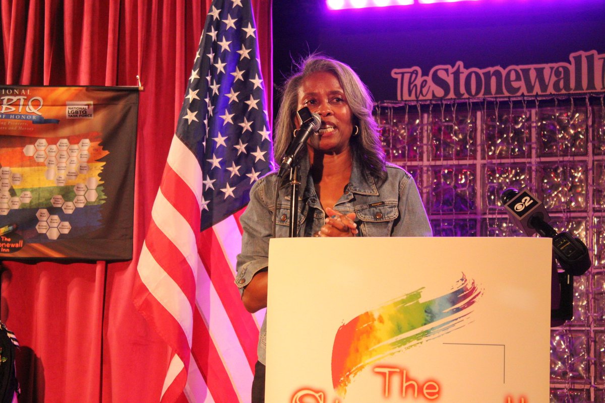 #mamagloria joins other #trans #queer and #LGBT pioneers and legends on the @StonewallInnNYC #wallofhonor Director of @mamagloriafilm @luchina accepted the honor on her behalf.