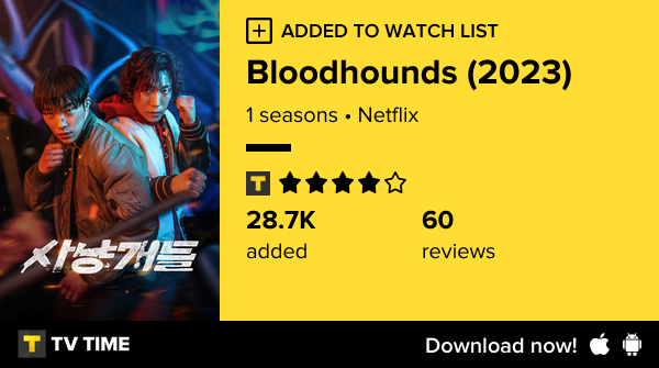 I've just started following Bloodhounds (2023) tvtime.com/r/2RF6s #tvtime