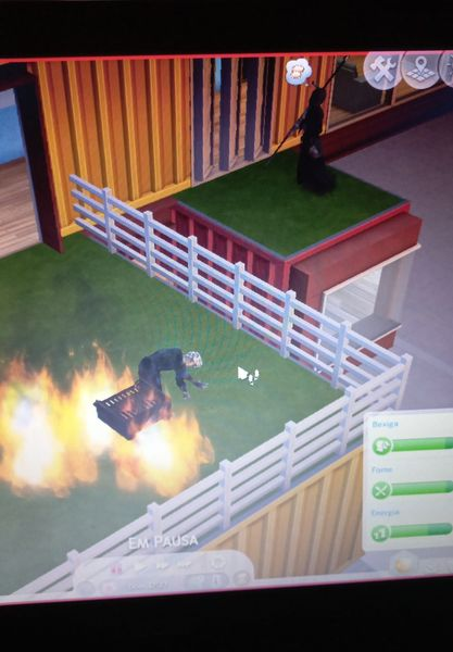 Porra_Sims's tweet photo. vim ver o macho e ele morreu queimado, amo esse jogo https://t.co/b3N7AODpNH