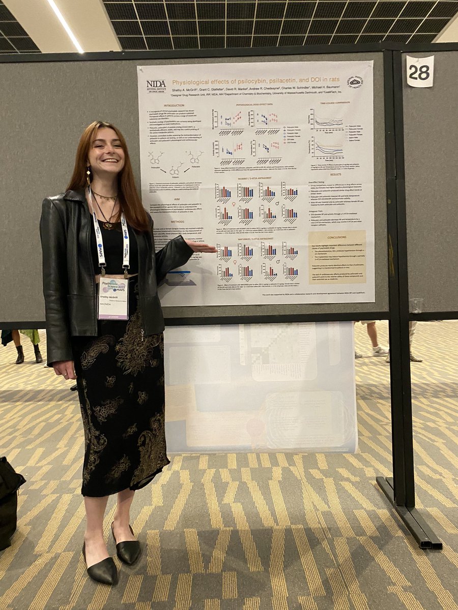 McGriffNeuro's tweet photo. Got to share my work on the physiological effects of psilocybin + psilacetin at both #CPDD23 and #PS2023 this week!!! Feeling so inspired and motivated after meeting so many incredible scientists and psychedelic scholars :) https://t.co/TcDCyiRrUv